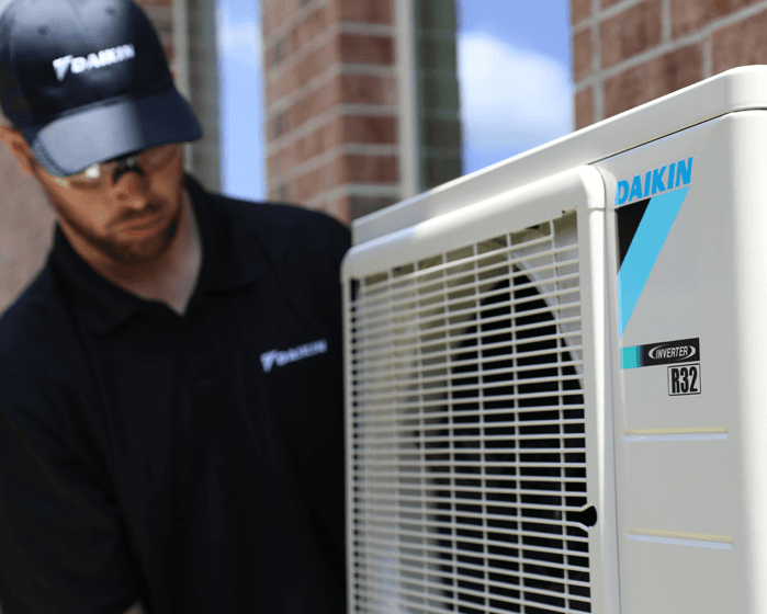 Daikin residential outdoor heat pump and air conditioning equipment